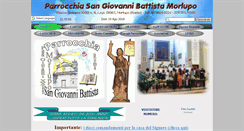 Desktop Screenshot of parrocchiasangiovannibattistamorlupo.it